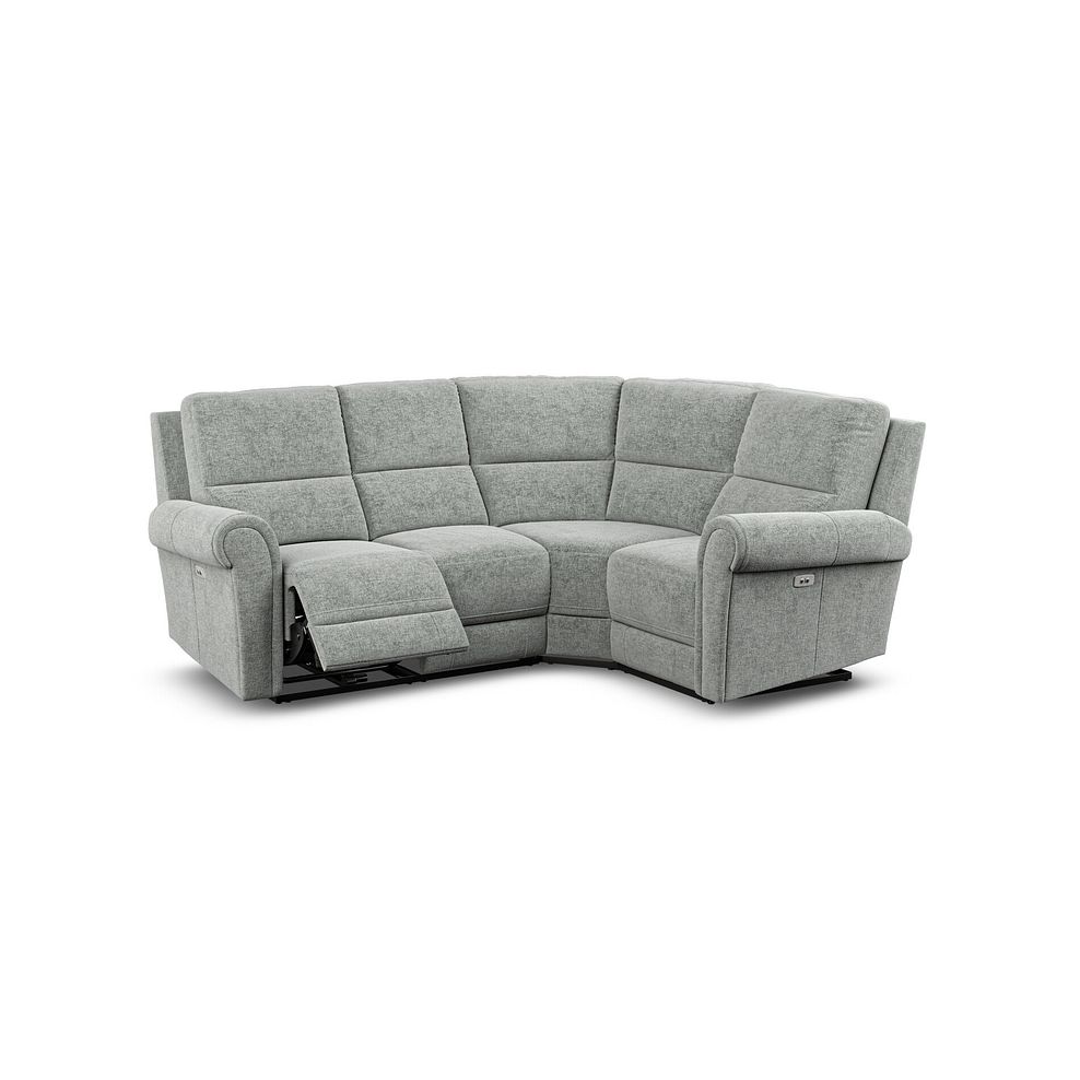 Colorado Electric Reclining Left Hand Modular Group 2 in Hopsack Platinum Fabric 2