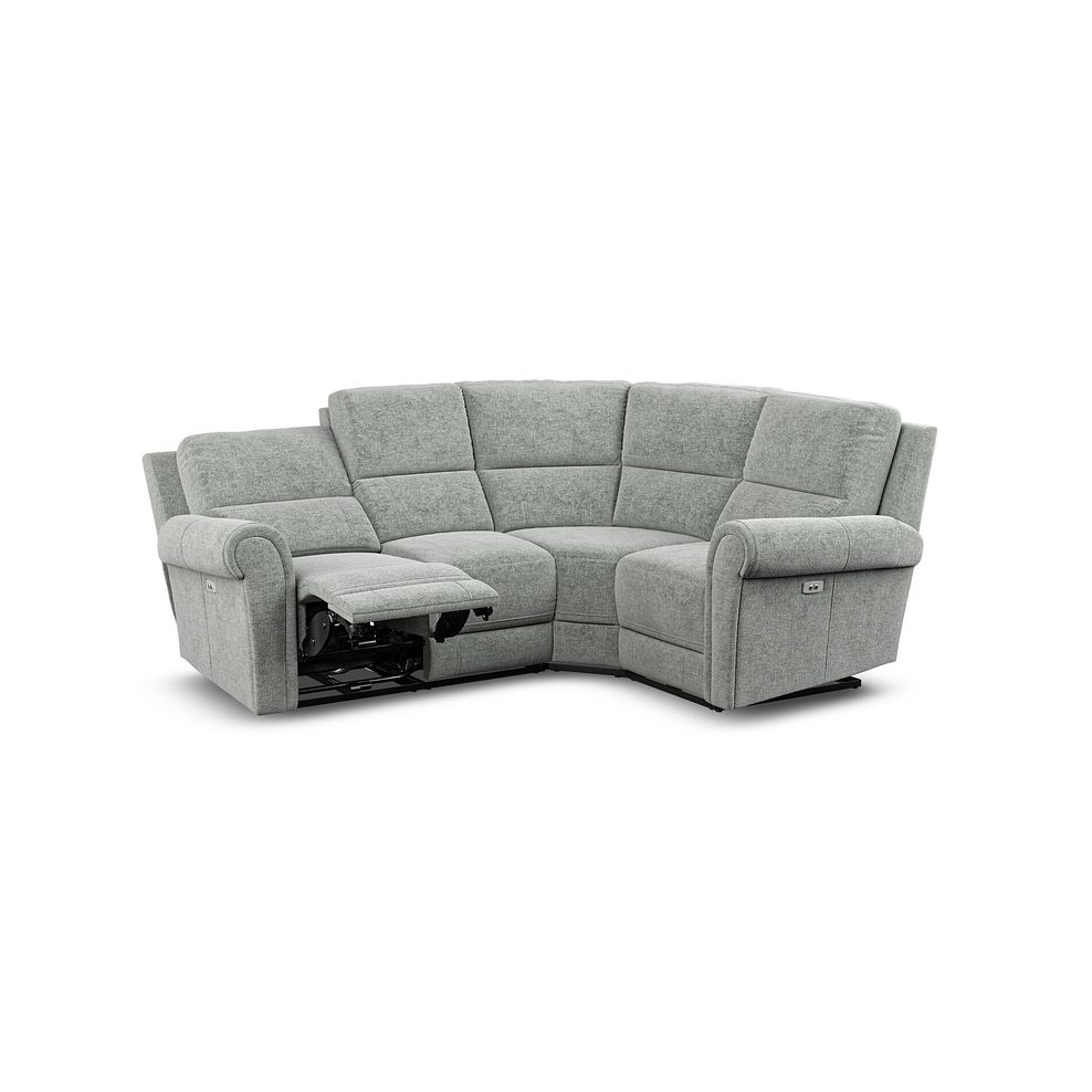 Colorado Electric Reclining Left Hand Modular Group 2 in Hopsack Platinum Fabric 3