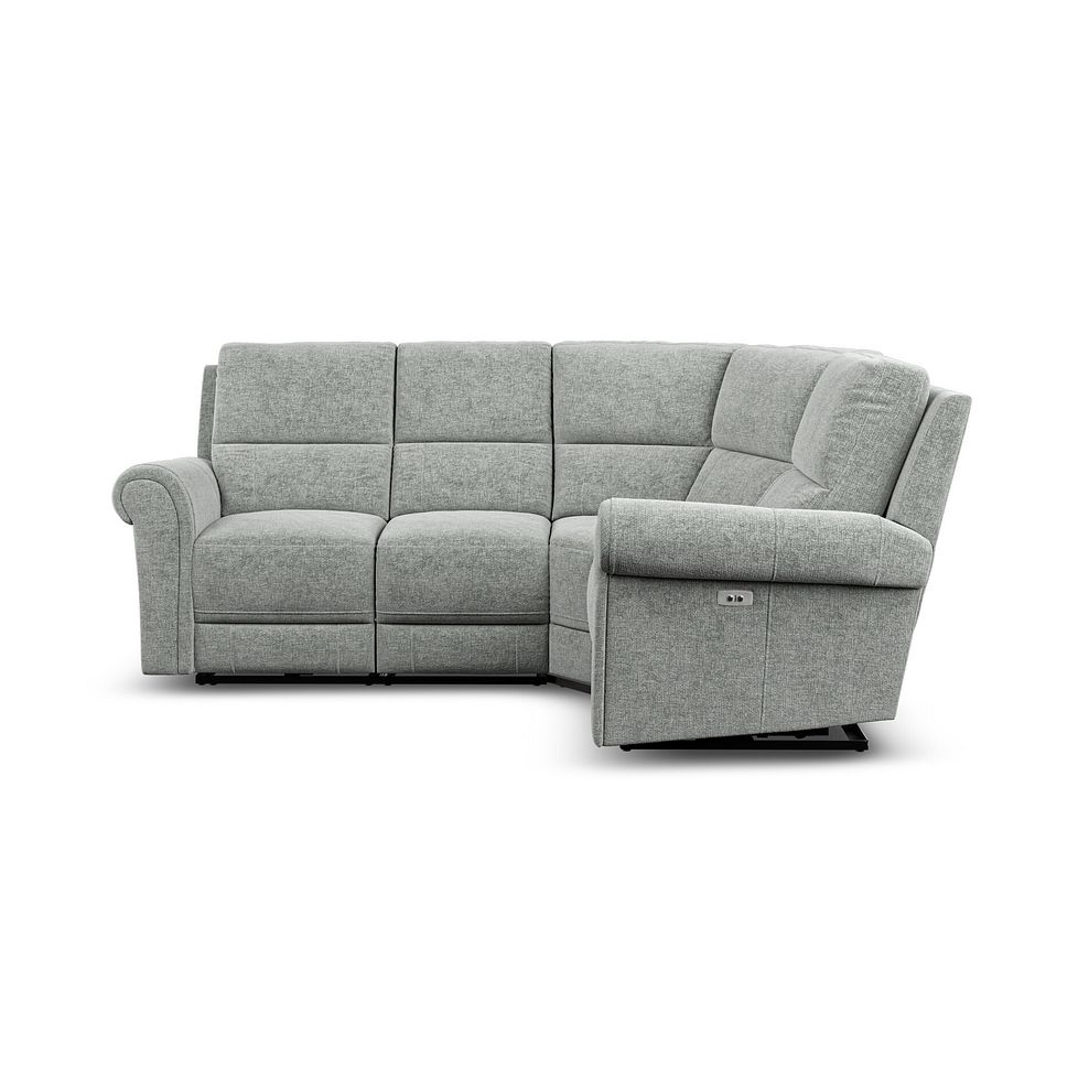 Colorado Electric Reclining Left Hand Modular Group 2 in Hopsack Platinum Fabric 5