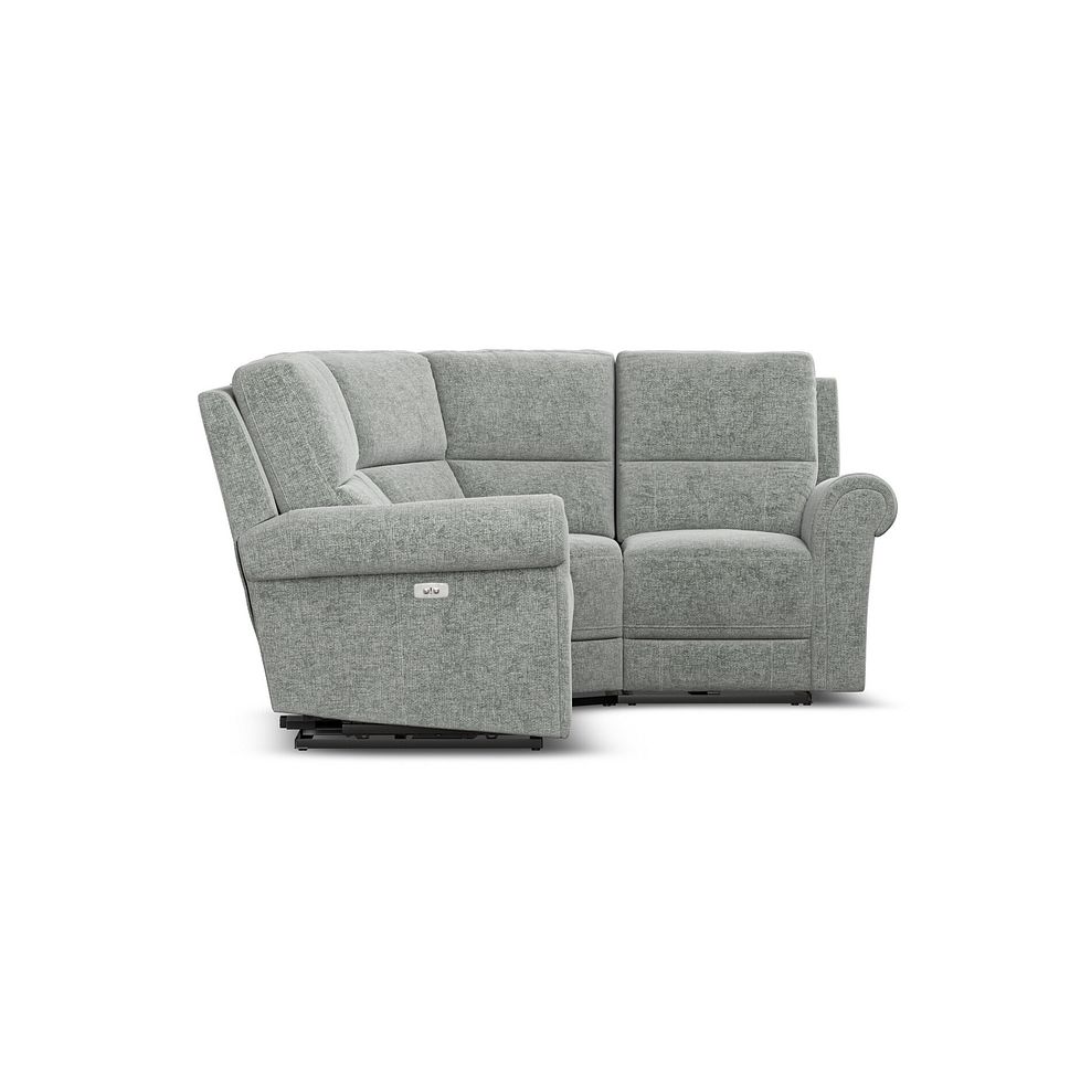 Colorado Electric Reclining Left Hand Modular Group 2 in Hopsack Platinum Fabric 7