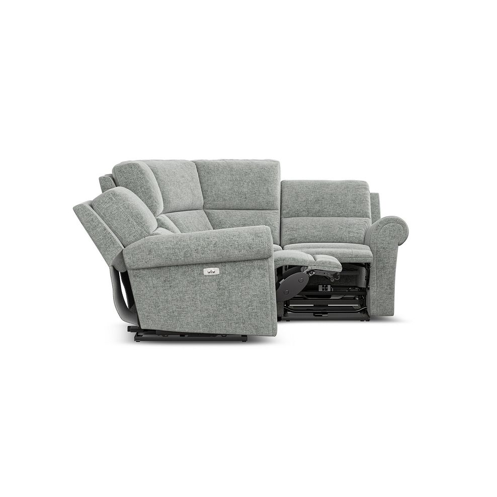 Colorado Electric Reclining Left Hand Modular Group 2 in Hopsack Platinum Fabric 8