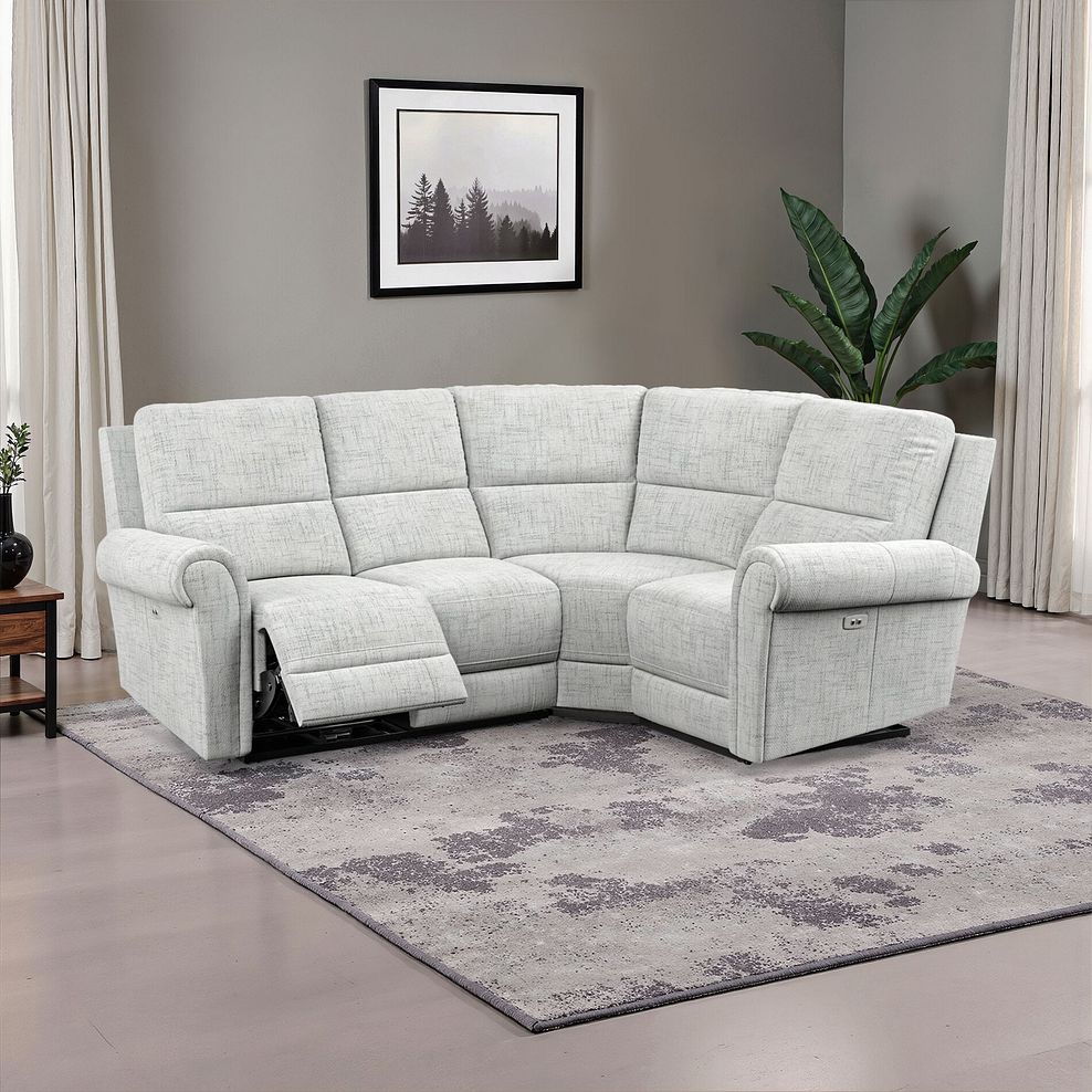 Colorado Electric Reclining Left Hand Modular Group 2 in Keswick Dove Fabric 1