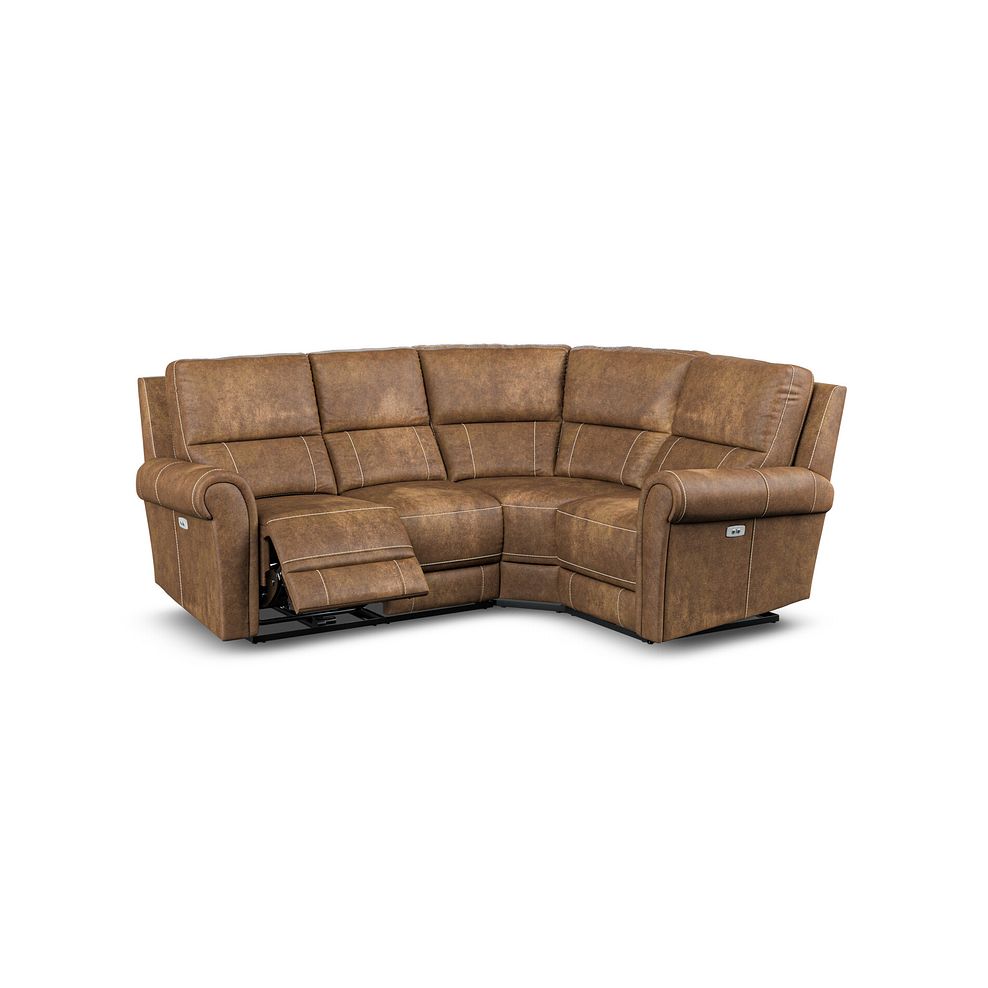 Colorado Electric Reclining Left Hand Modular Group 2 in Ranch Brown Fabric 2