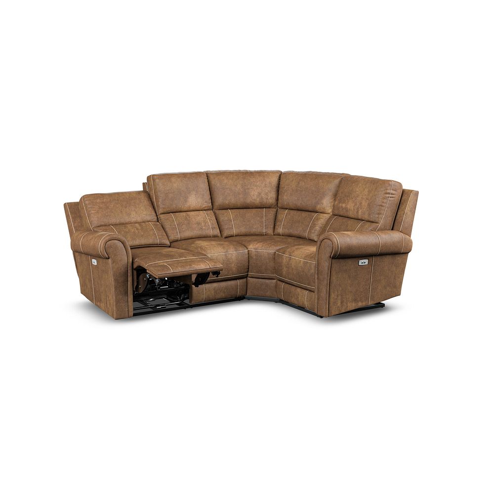 Colorado Electric Reclining Left Hand Modular Group 2 in Ranch Brown Fabric 3