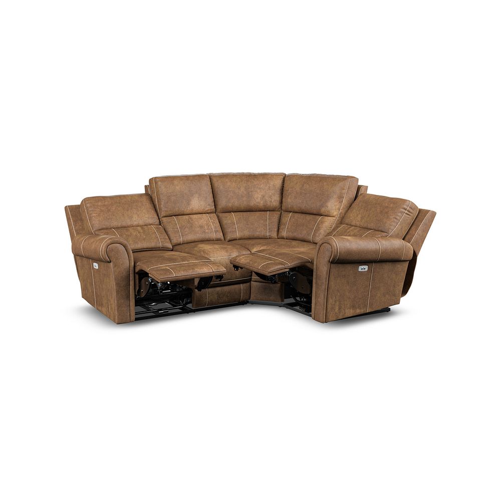 Colorado Electric Reclining Left Hand Modular Group 2 in Ranch Brown Fabric 4