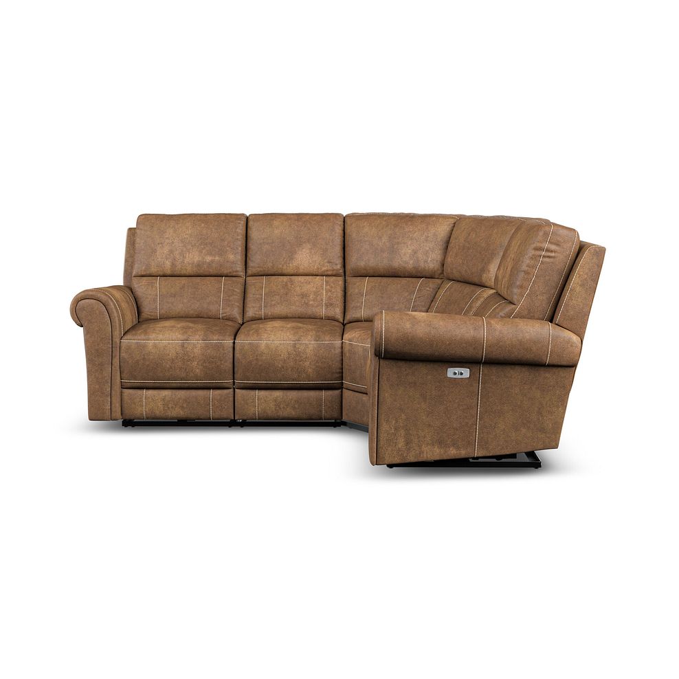 Colorado Electric Reclining Left Hand Modular Group 2 in Ranch Brown Fabric 5
