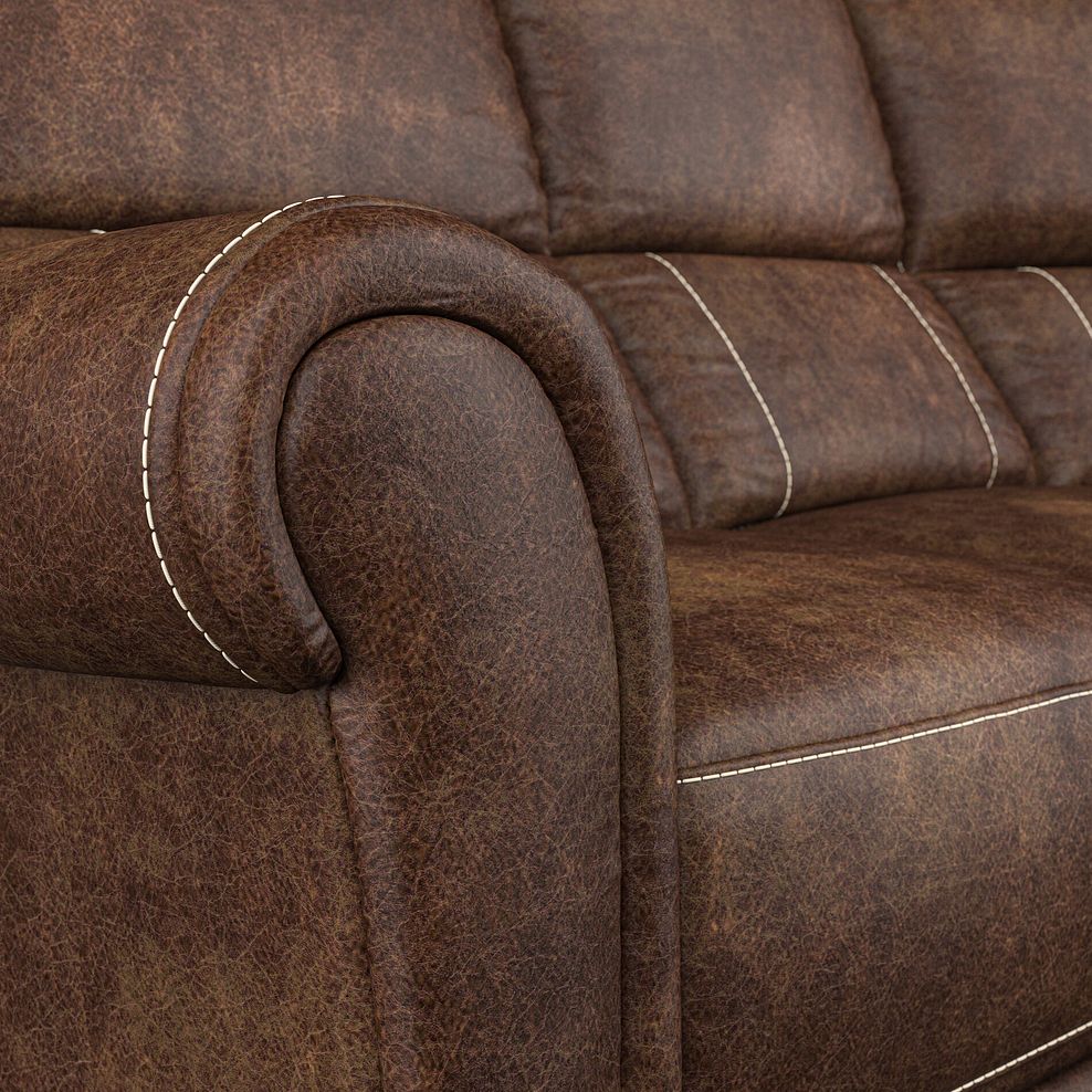 Colorado Electric Reclining Left Hand Modular Group 2 in Ranch Dark Brown Fabric 10