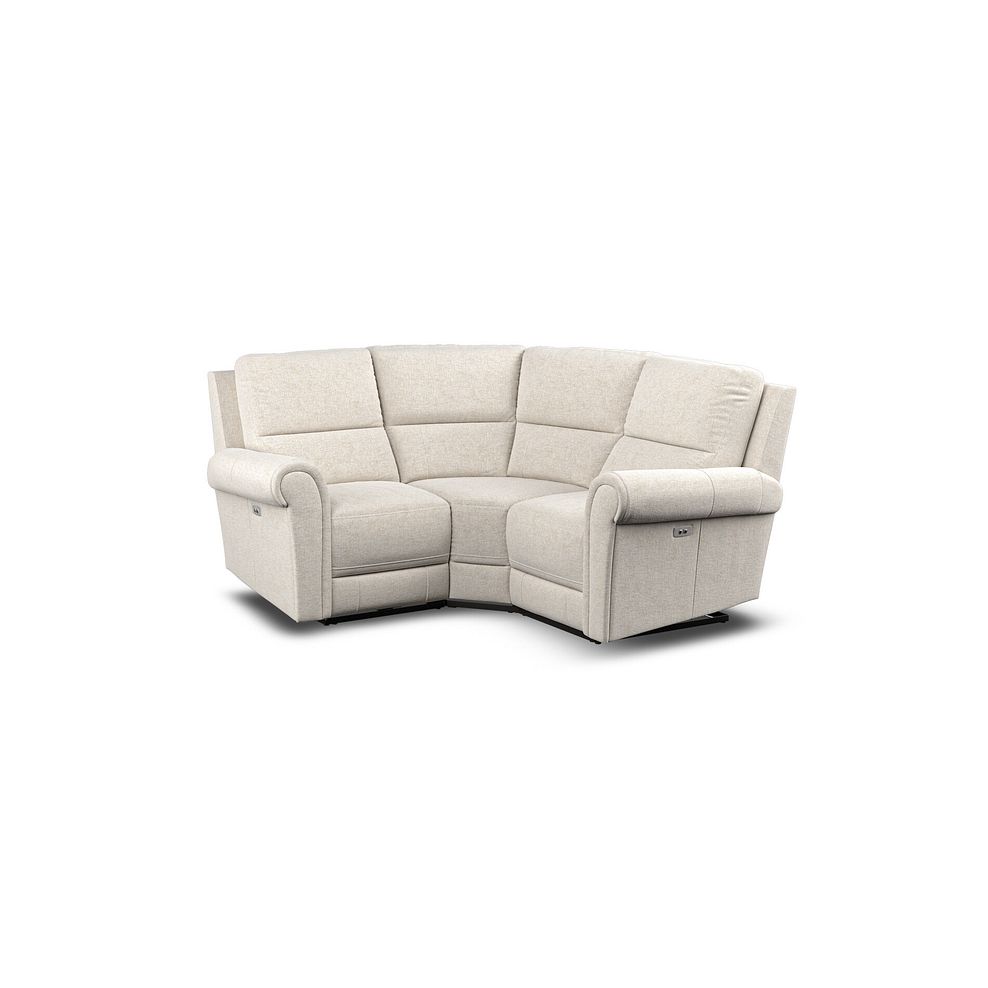 Colorado Electric Reclining Modular Group 1 in Hopsack Natural Fabric 1