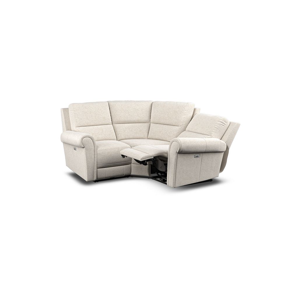 Colorado Electric Reclining Modular Group 1 in Hopsack Natural Fabric 4