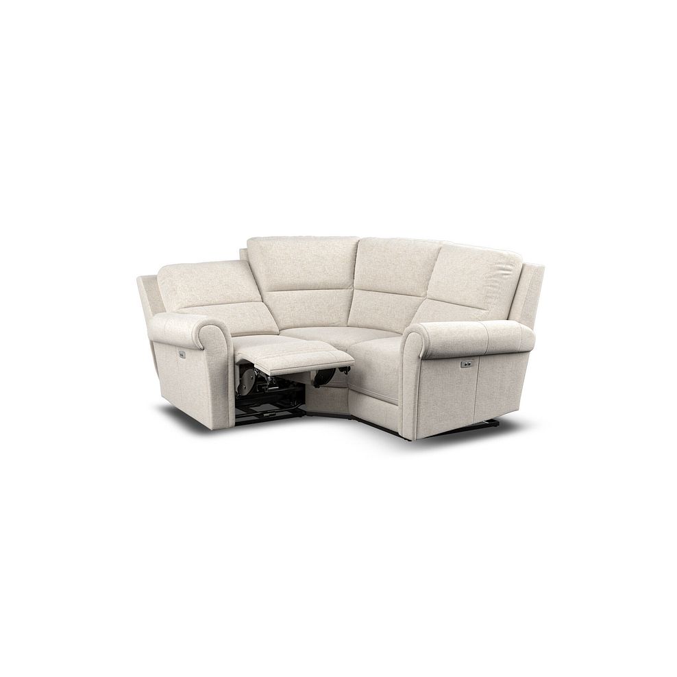 Colorado Electric Reclining Modular Group 1 in Hopsack Natural Fabric 5