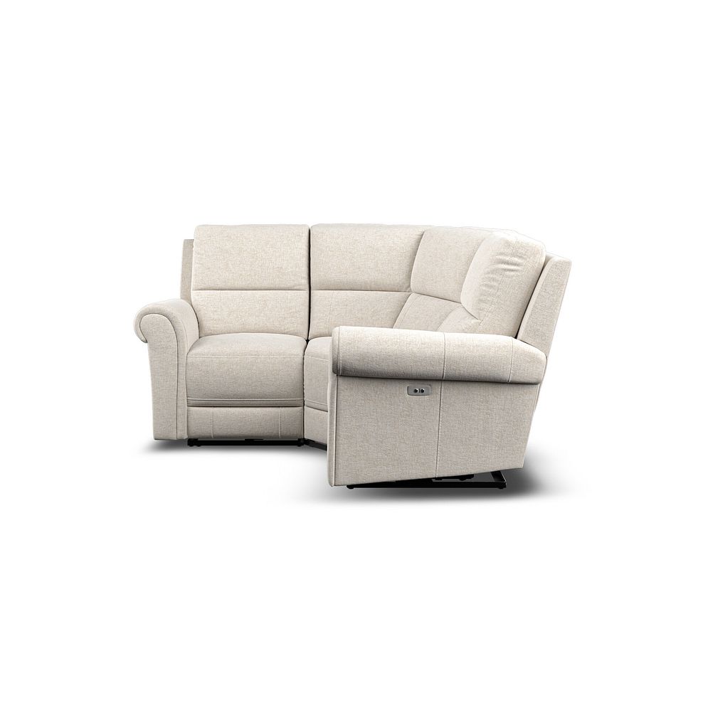 Colorado Electric Reclining Modular Group 1 in Hopsack Natural Fabric 6