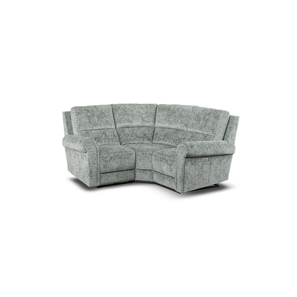 Colorado Electric Reclining Modular Group 1 in Hopsack Platinum Fabric 1