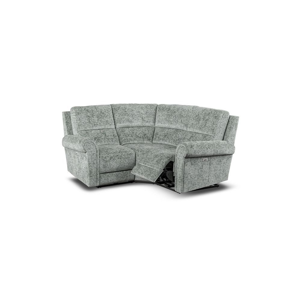 Colorado Electric Reclining Modular Group 1 in Hopsack Platinum Fabric 2