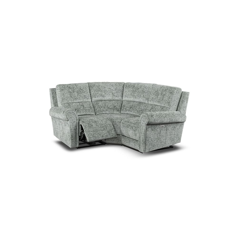 Colorado Electric Reclining Modular Group 1 in Hopsack Platinum Fabric 4