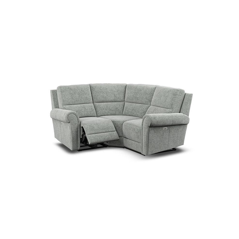 Colorado Electric Reclining Modular Group 1 in Hopsack Platinum Fabric 7