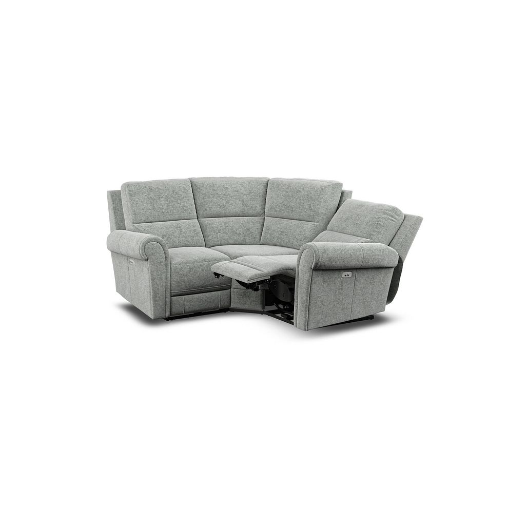Colorado Electric Reclining Modular Group 1 in Hopsack Platinum Fabric 8