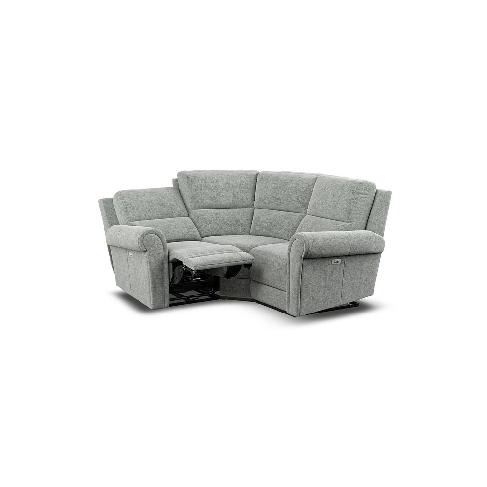 Colorado Electric Reclining Modular Group 1 in Hopsack Platinum Fabric 9