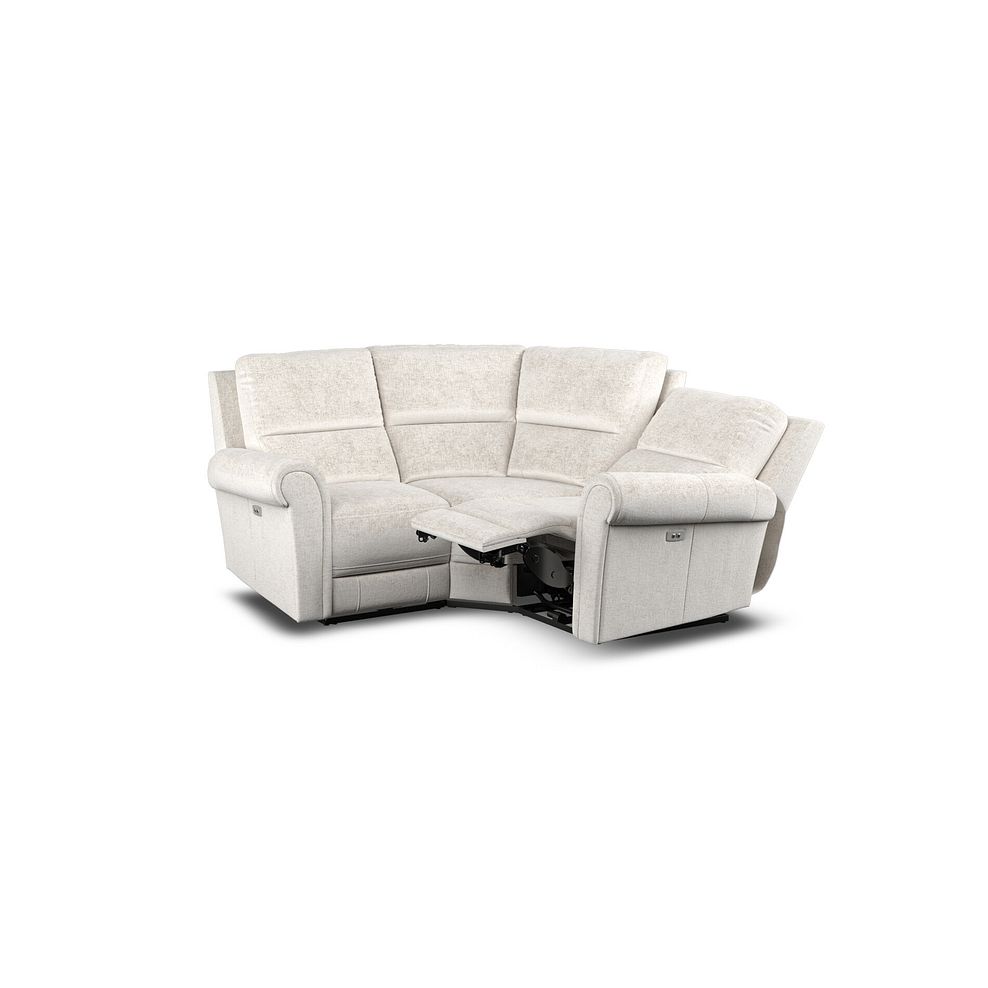 Colorado Electric Reclining Modular Group 1 in Hopsack Natural Fabric 3