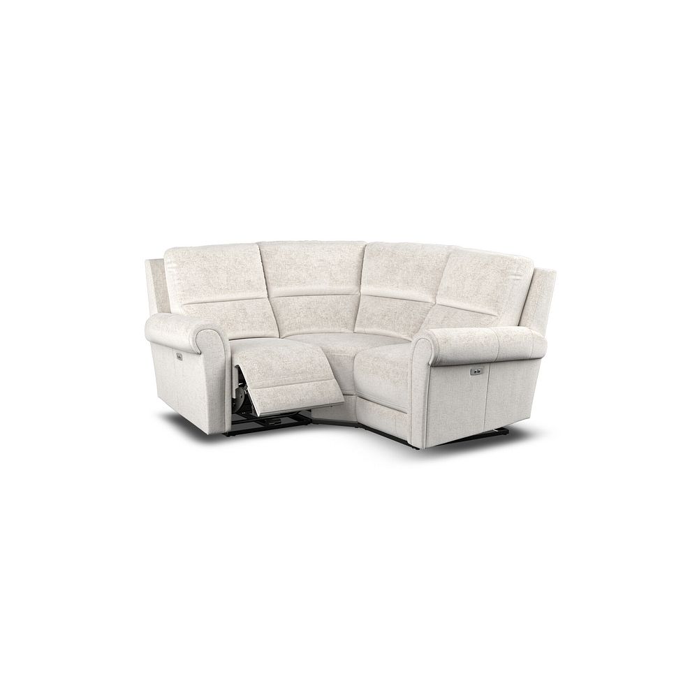 Colorado Electric Reclining Modular Group 1 in Hopsack Natural Fabric 4