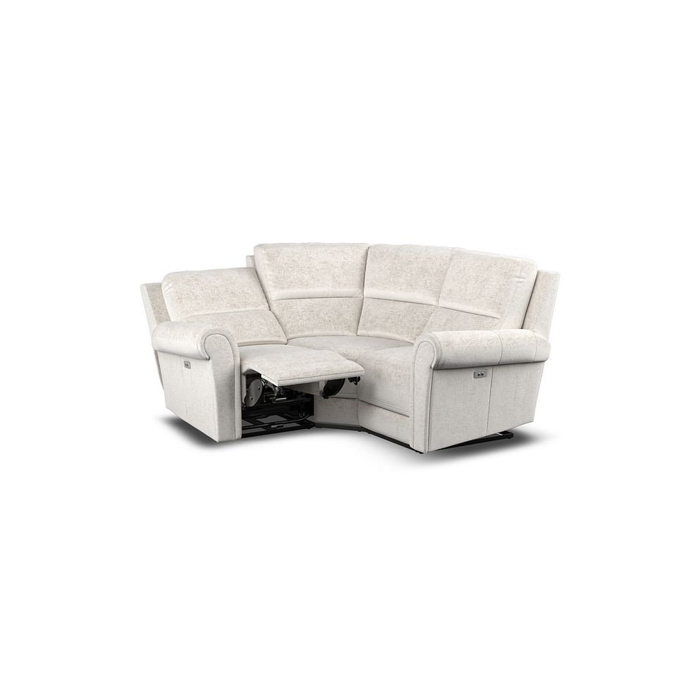 Colorado Electric Reclining Modular Group 1 in Hopsack Natural Fabric 5