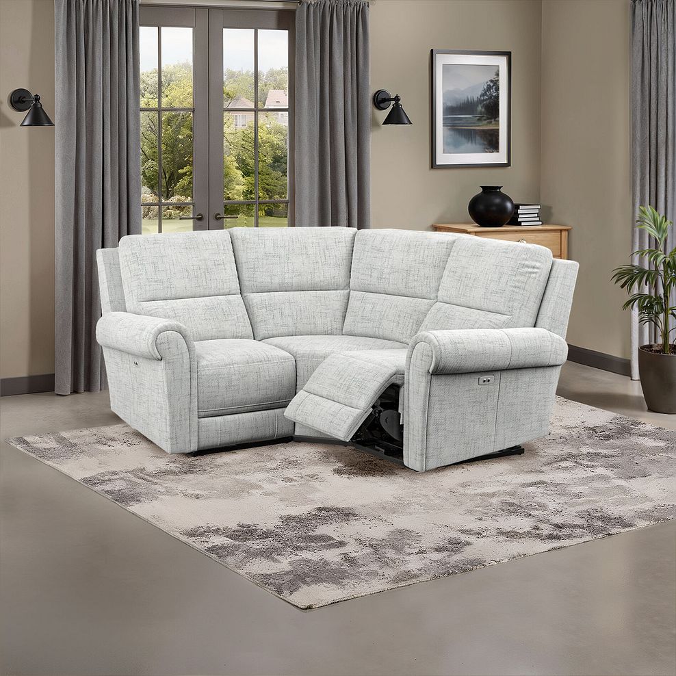 Colorado Electric Reclining Modular Group 1 in Keswick Dove Fabric 1