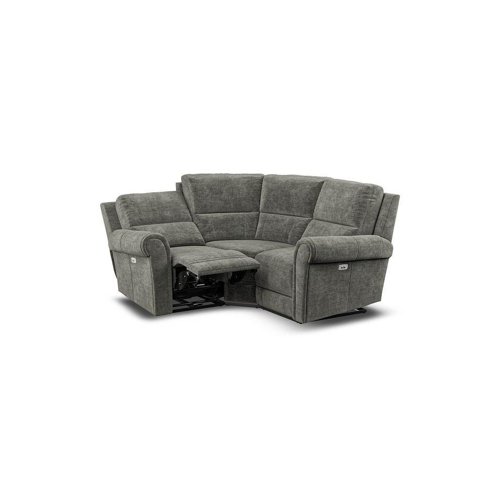 Colorado Electric Reclining Modular Group 1 in Plush Charcoal Fabric 5
