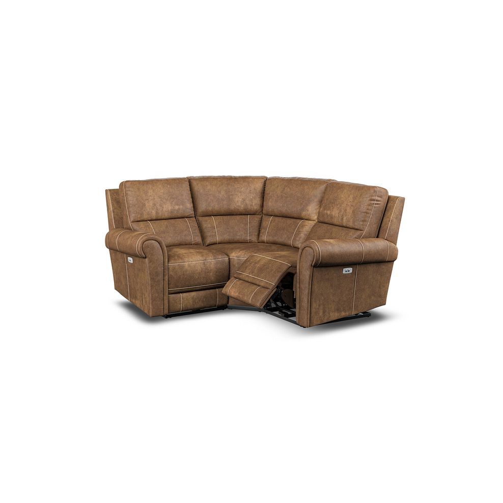 Colorado Electric Reclining Modular Group 1 in Ranch Brown Fabric 2