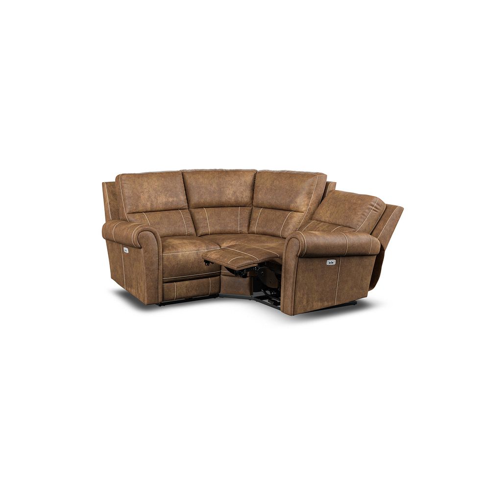 Colorado Electric Reclining Modular Group 1 in Ranch Brown Fabric 3