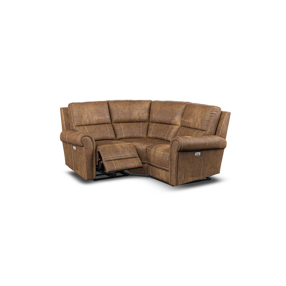 Colorado Electric Reclining Modular Group 1 in Ranch Brown Fabric 4