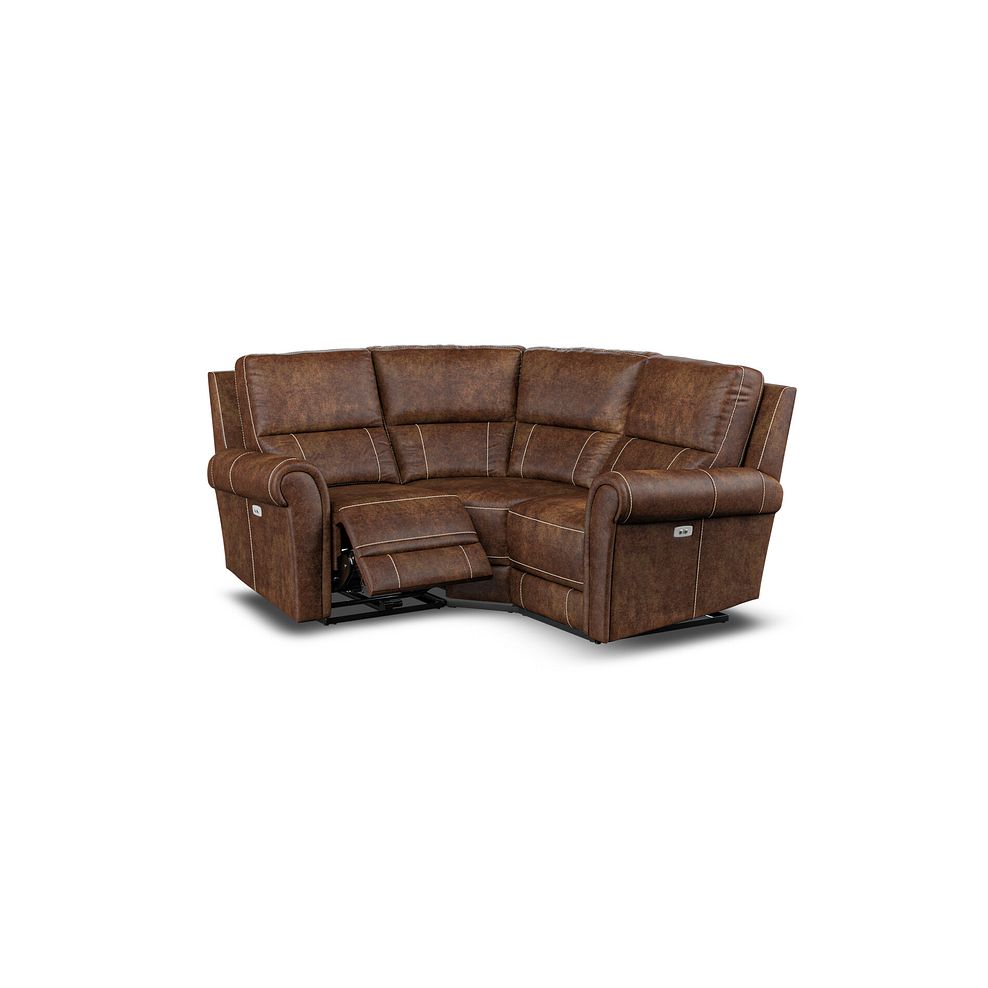Colorado Electric Reclining Modular Group 1 in Ranch Dark Brown Fabric 4