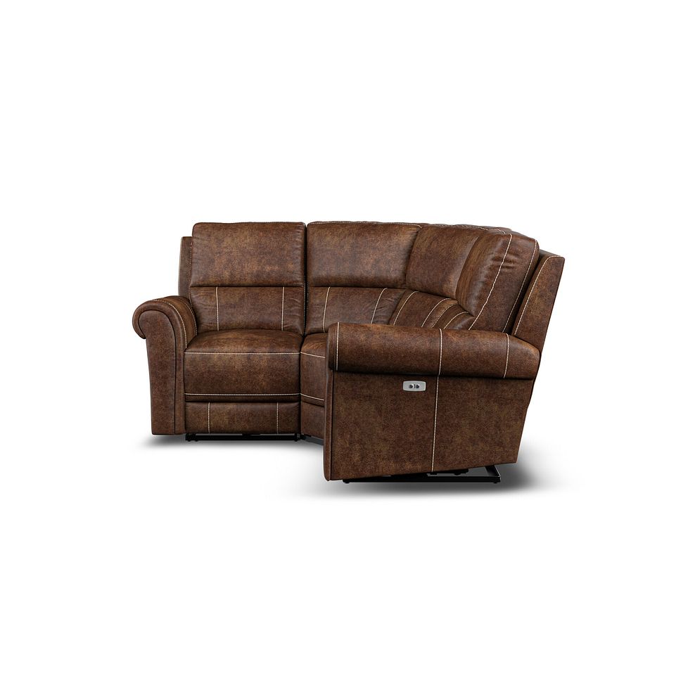 Colorado Electric Reclining Modular Group 1 in Ranch Dark Brown Fabric 6