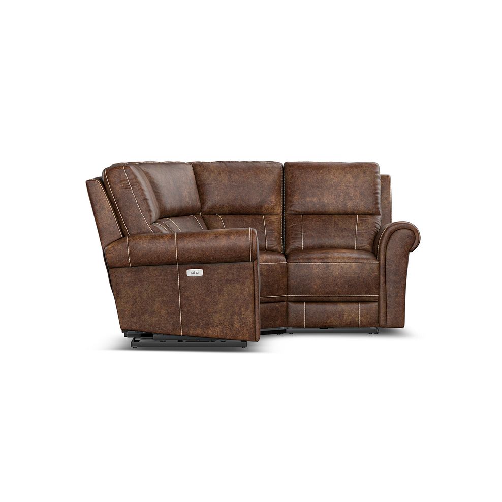 Colorado Electric Reclining Modular Group 1 in Ranch Dark Brown Fabric 8