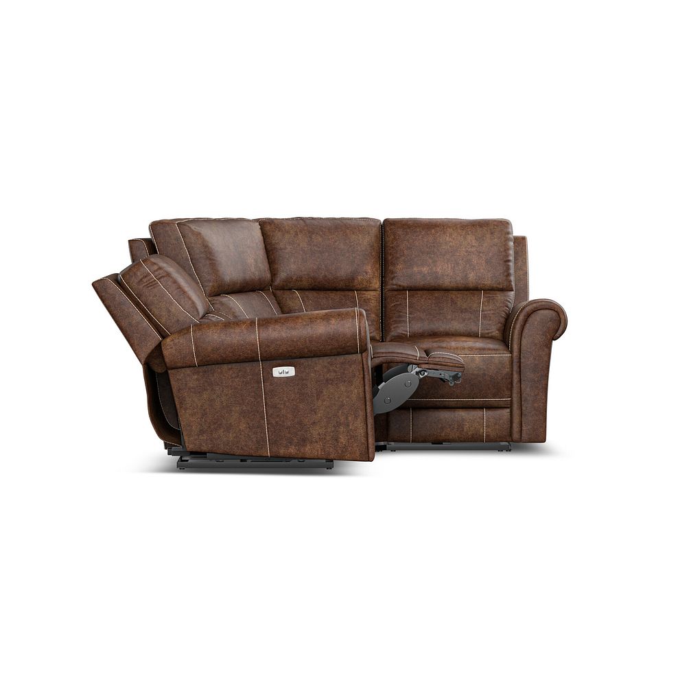 Colorado Electric Reclining Modular Group 1 in Ranch Dark Brown Fabric 9