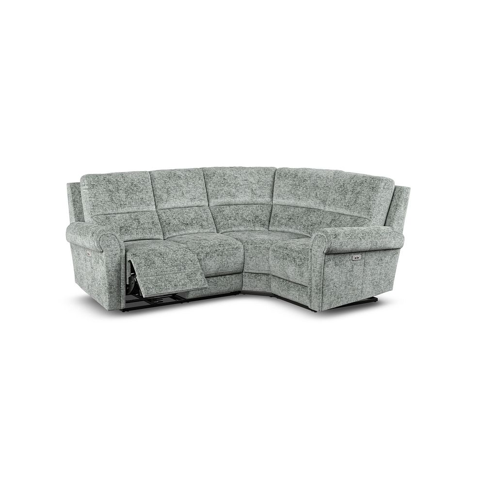 Colorado Electric Reclining Left Hand Modular Group 2 in Hopsack Platinum Fabric 2