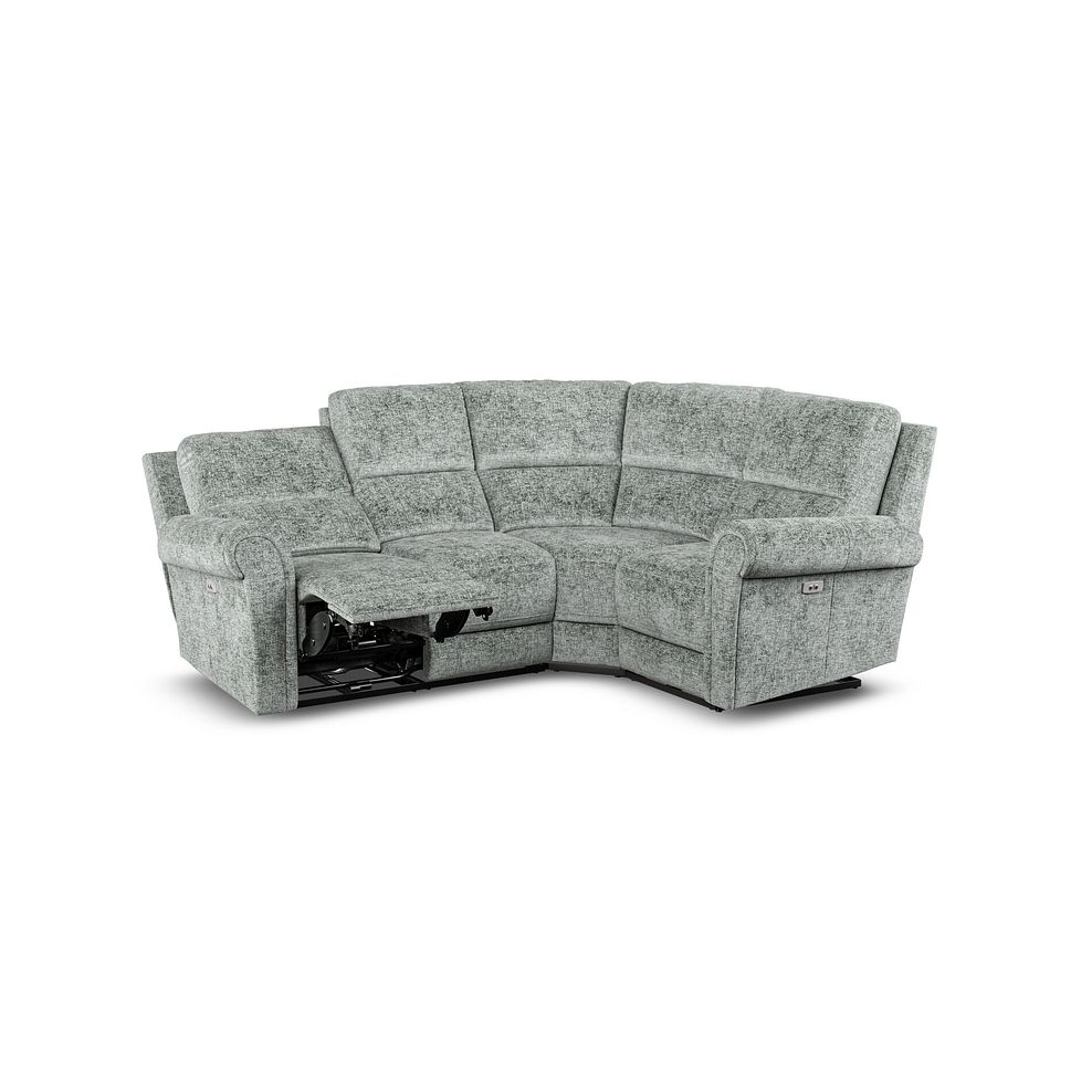 Colorado Electric Reclining Left Hand Modular Group 2 in Hopsack Platinum Fabric 3