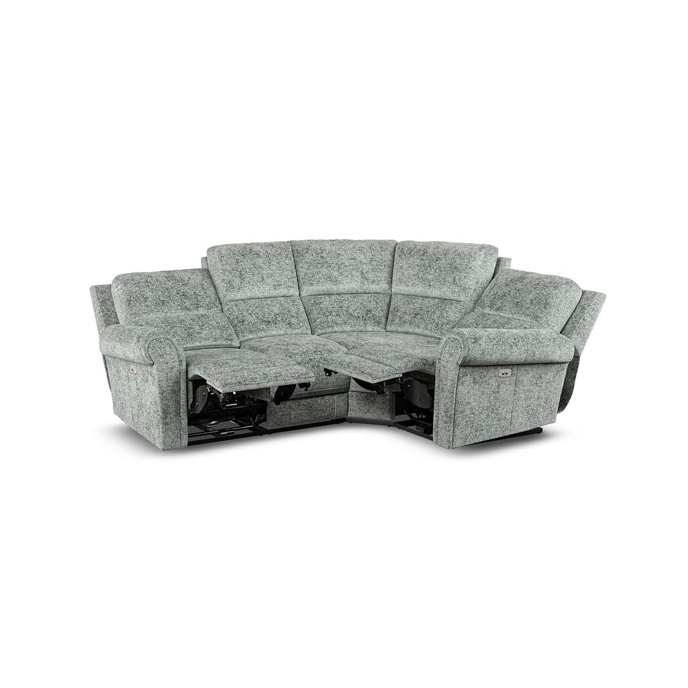 Colorado Electric Reclining Left Hand Modular Group 2 in Hopsack Platinum Fabric 4