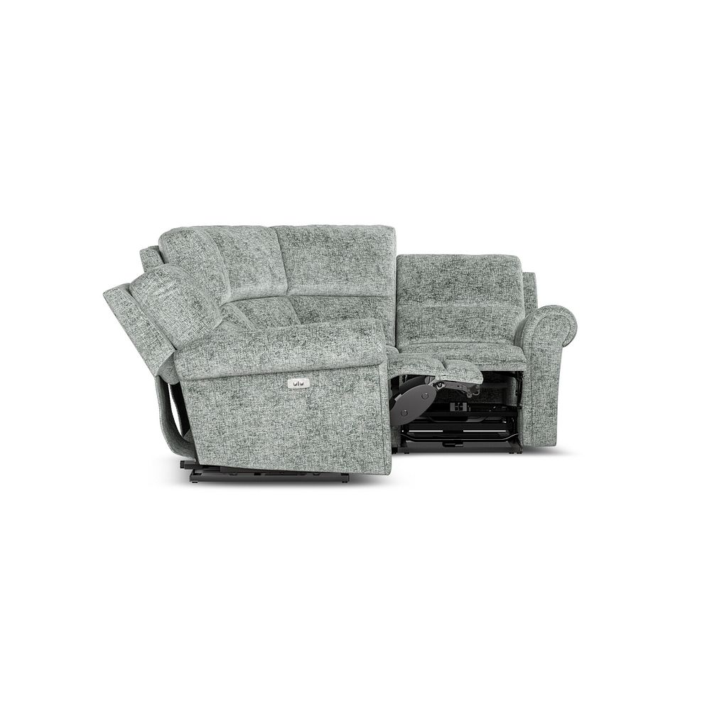 Colorado Electric Reclining Left Hand Modular Group 2 in Hopsack Platinum Fabric 8