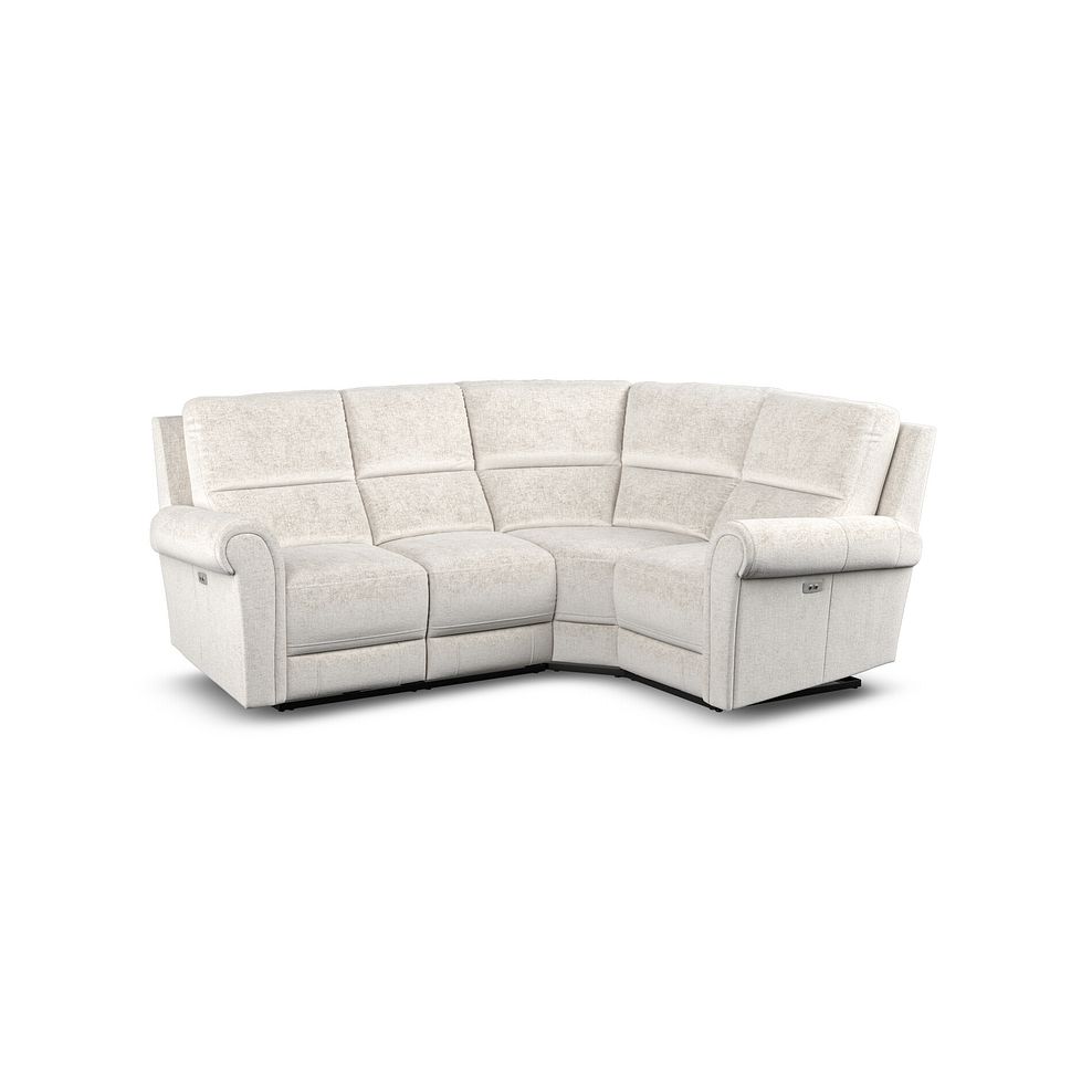 Colorado Electric Reclining Left Hand Modular Group 2 in Hopsack Natural Fabric 1