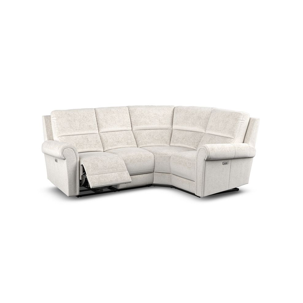 Colorado Electric Reclining Left Hand Modular Group 2 in Hopsack Natural Fabric 2