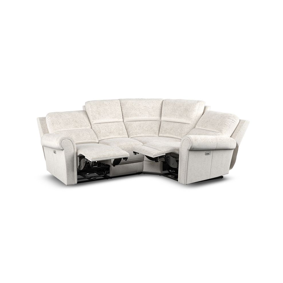 Colorado Electric Reclining Left Hand Modular Group 2 in Hopsack Natural Fabric 4