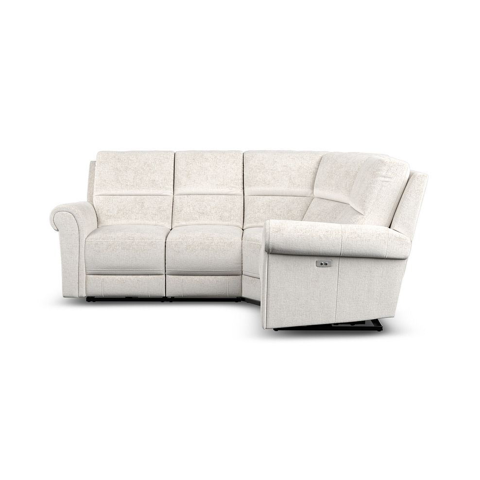 Colorado Electric Reclining Left Hand Modular Group 2 in Hopsack Natural Fabric 5