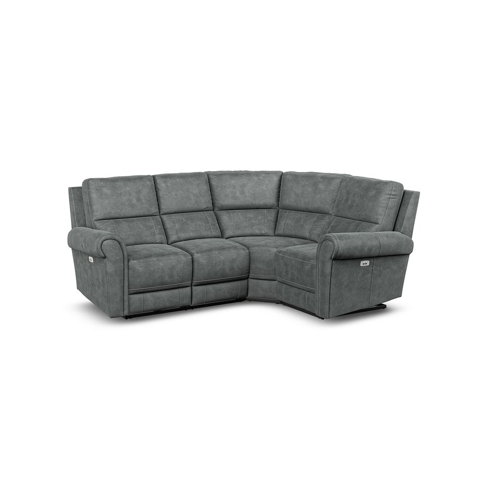 Colorado Electric Reclining Left Hand Modular Group 2 in Miller Grey Fabric 1