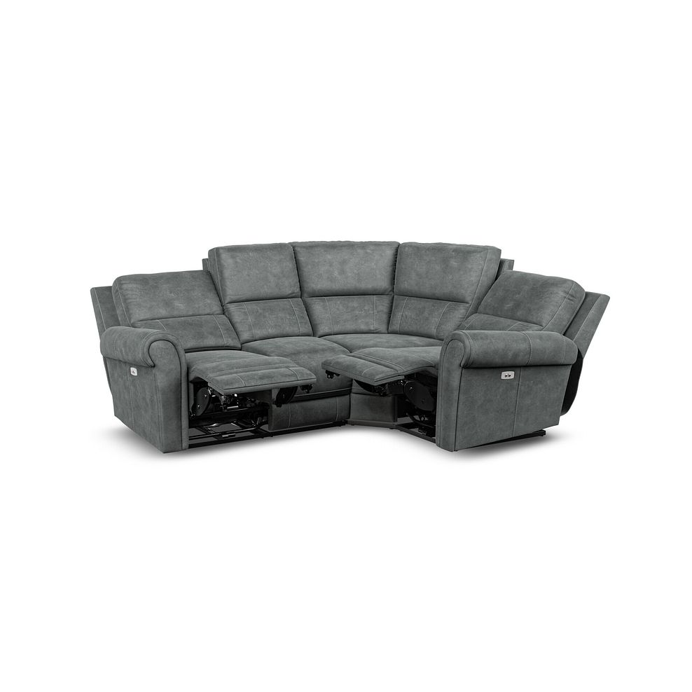 Colorado Electric Reclining Left Hand Modular Group 2 in Miller Grey Fabric 4
