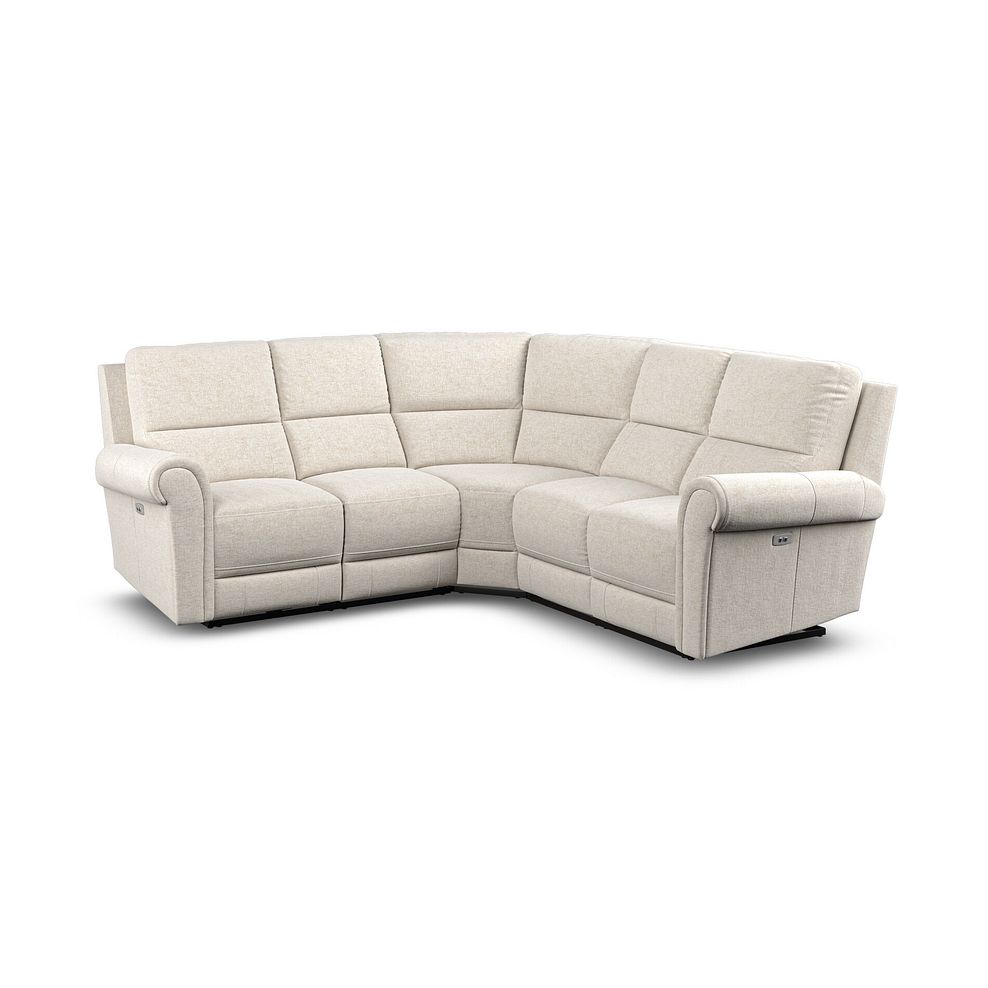 Colorado Electric Reclining Modular Group 3 in Hopsack Natural Fabric 2