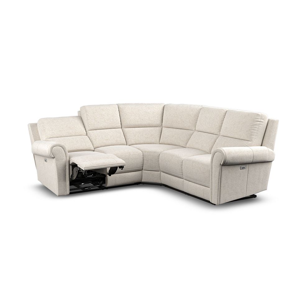 Colorado Electric Reclining Modular Group 3 in Hopsack Natural Fabric 4