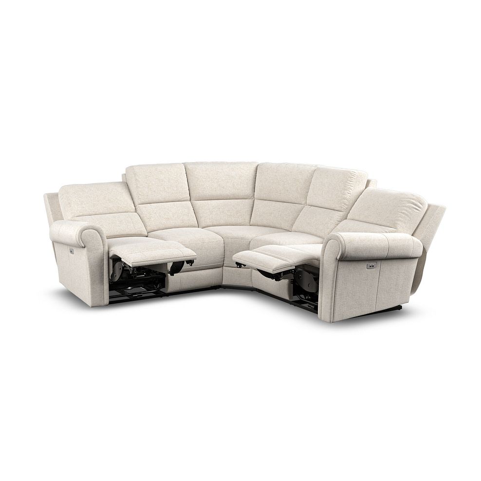Colorado Electric Reclining Modular Group 3 in Hopsack Natural Fabric 5