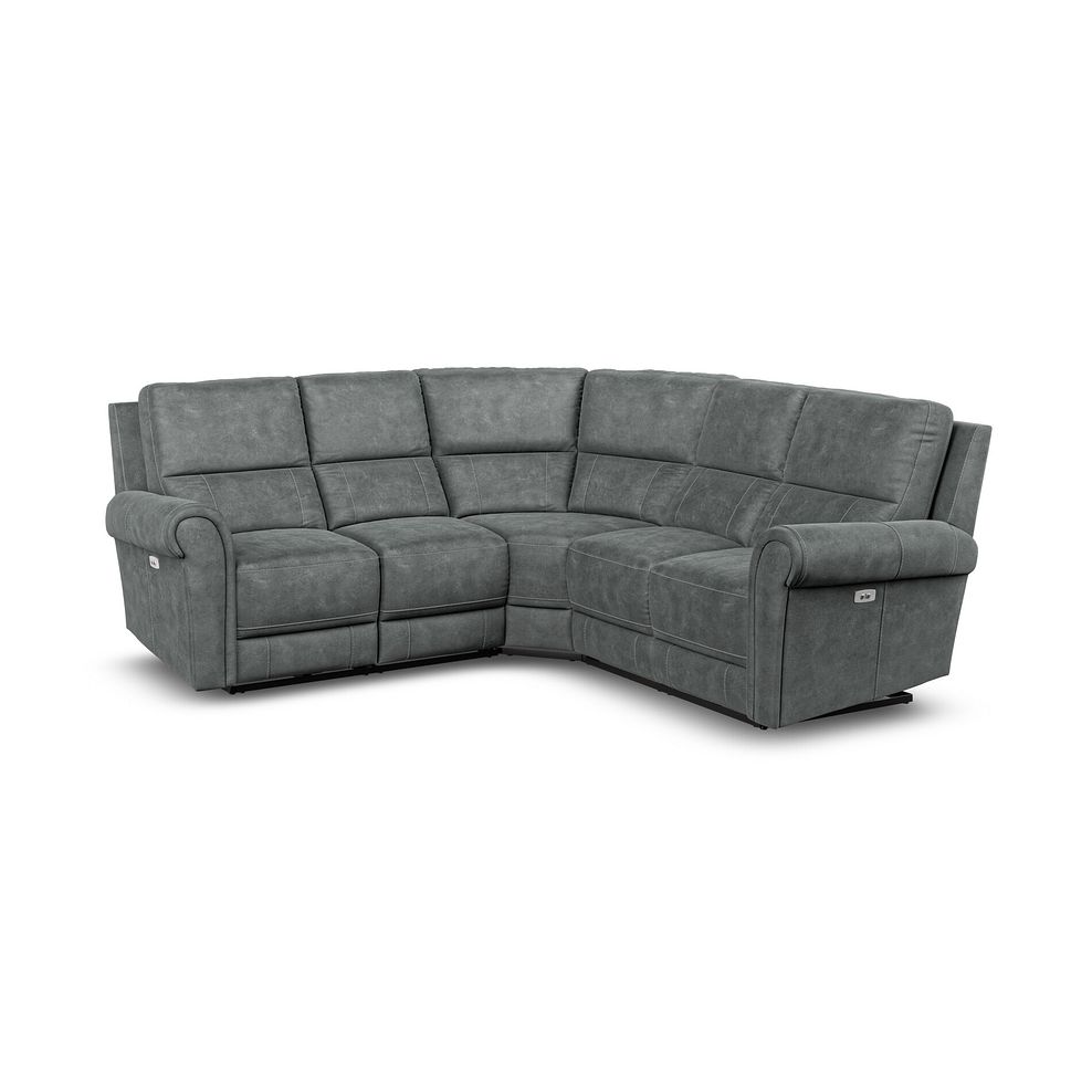 Colorado Electric Reclining Modular Group 3 in Miller Grey Fabric 1