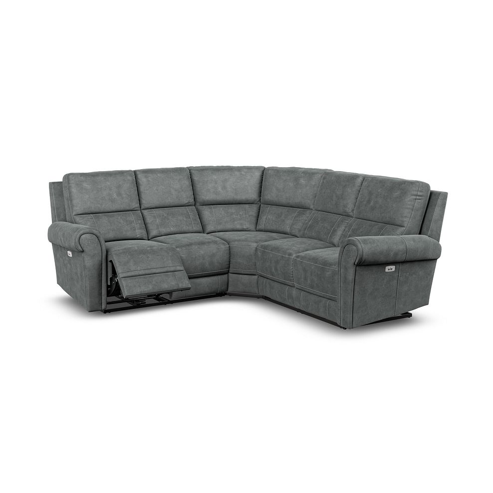Colorado Electric Reclining Modular Group 3 in Miller Grey Fabric 2