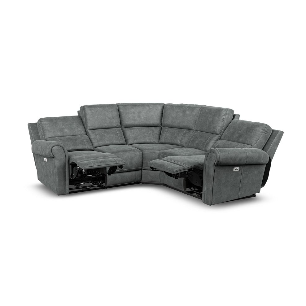 Colorado Electric Reclining Modular Group 3 in Miller Grey Fabric 4