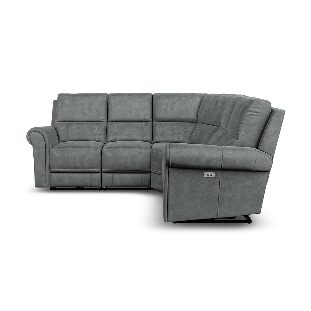 Colorado Electric Reclining Modular Group 3 in Miller Grey Fabric 5